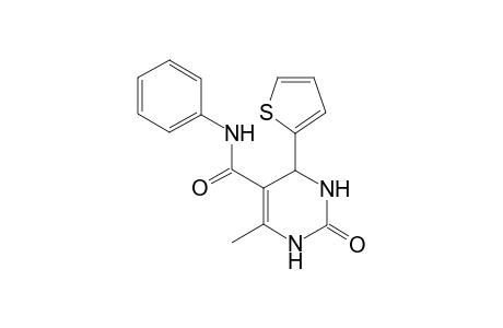 1,2,3,4-Tetrahydro-6-methyl-4-(thiophen-2-yl)-2-oxo-N-phenylpyrimidine-5-carboxamide