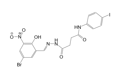 4-[(2E)-2-(5-bromo-2-hydroxy-3-nitrobenzylidene)hydrazino]-N-(4-iodophenyl)-4-oxobutanamide