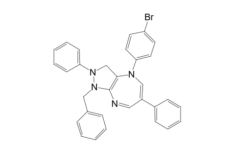 1-Benzyl-2,6-diphenyl-4-(4'-bromophenyl)-2,3-dihydropyrazolo[3,4-b][1,4]diazepine