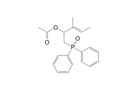 (E)-1-Diphenylphosphinoyl-3-methylpent-3-en-2-yl Acetate