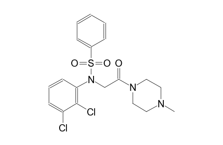 N-(2,3-dichlorophenyl)-N-[2-(4-methyl-1-piperazinyl)-2-oxoethyl]benzenesulfonamide