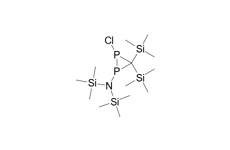 1-[BIS-(TRIMETHYLSILYL)-AMINO]-2-CHLOR-3,3-BIS-(TRIMETHYLSILYL)-DIPHOSPHIRANE