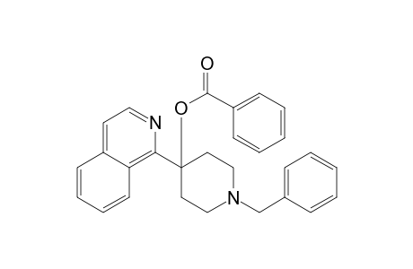 1-benzyl-4-(1-isoquinolyl)-4-piperidinol, benzoate(ester)(high melting isomer)