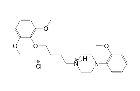 1-[4-(2,6-dimethoxyphenoxy)butyl]-4-(2-methoxyphenyl)piperazin-1-ium chloride