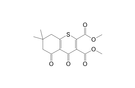 Dimethyl 5,6,7,8-tetrahydro-7,7-dimethyl-4,5-dioxobenzo[b]thiopyran-2,3-dicarboxylate