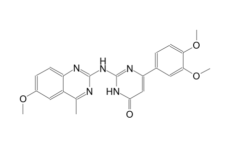 4(3H)-pyrimidinone, 6-(3,4-dimethoxyphenyl)-2-[(6-methoxy-4-methyl-2-quinazolinyl)amino]-