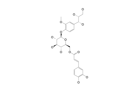 1-O-(7S,8R)-GUAIACYLGLYCEROL-(6-O-(E)-CAFFEOYL)-BETA-D-GLUCOPYRANOSIDE