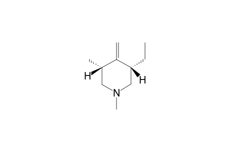 (3S,5R)-3-ethyl-1,5-dimethyl-4-methylene-piperidine