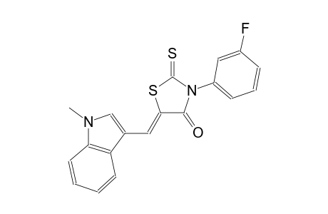 (5Z)-3-(3-fluorophenyl)-5-[(1-methyl-1H-indol-3-yl)methylene]-2-thioxo-1,3-thiazolidin-4-one