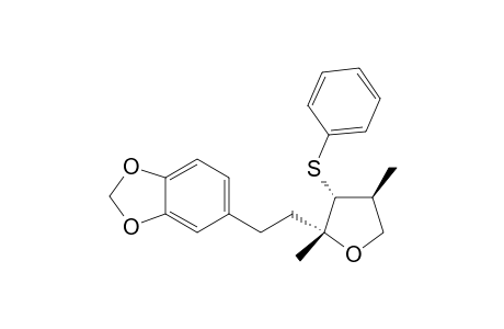 (2R,3R,4S)-2,4-Dimethyl-2-[2-(3,4-methylenedioxyphenyl)ethyl]-3-phenylsulfanyltetrahydrofuran