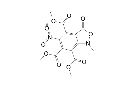 2,1-Benzisoxazole-4,6,7-tricarboxylic acid, 1,3-dihydro-1-methyl-5-nitro-3-oxo-, trimethyl ester