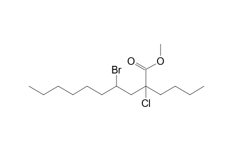 Methyl 4-bromo-2-butyl-2-chlorodecanoate