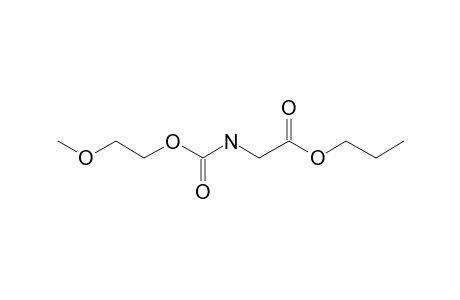 Glycine, N-(2-methoxyethoxycarbonyl)-, propyl ester