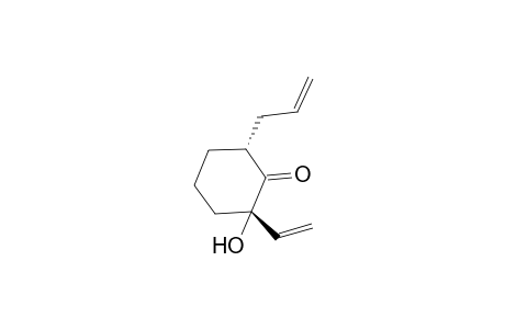 (2S*,6R*)-6-Allyl-2-hydroxy-2-vinyl-1-cyclohexanone