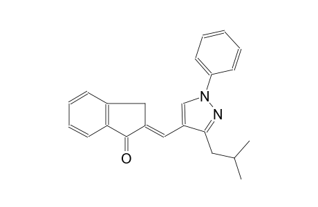 (2E)-2-[(3-isobutyl-1-phenyl-1H-pyrazol-4-yl)methylene]-2,3-dihydro-1H-inden-1-one
