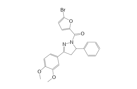 1-(5-bromo-2-furoyl)-3-(3,4-dimethoxyphenyl)-5-phenyl-4,5-dihydro-1H-pyrazole