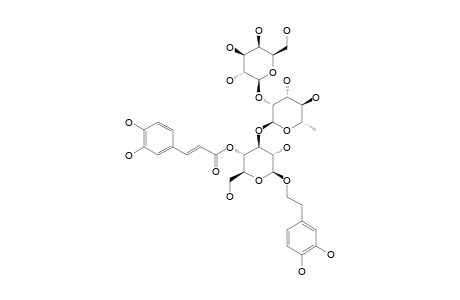 LAMALBOSIDE;2-(3,4-DIHYDROXYPHENYL)-ETHYL-O-BETA-D-GALACTOPYRANOSYL-(1->2)-ALPHA-L-RHAMNOPYRANOSYL-(1->3)-4-O-TRANS-CAFFEOYL-BETA-D-GLUCOPYRANOSIDE