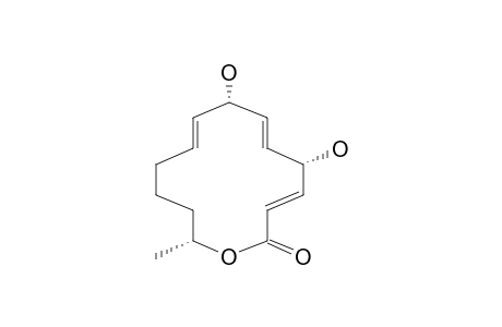 (3E,5S,6E,8S,9E,14R)-5,8-dihydroxy-14-methyl-1-oxacyclotetradeca-3,6,9-trien-2-one