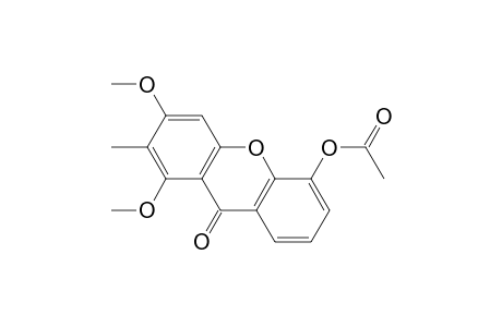 9H-Xanthen-9-one, 5-(acetyloxy)-1,3-dimethoxy-2-methyl-