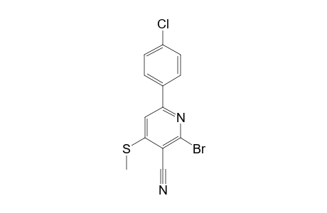 6-(4-CHLORO-PHENYL)-2-BROM-4-METHYLTHIO-NICOTINONITRIL