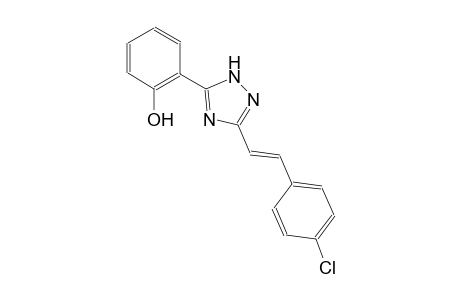 2-{3-[(E)-2-(4-chlorophenyl)ethenyl]-1H-1,2,4-triazol-5-yl}phenol