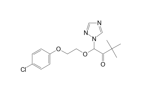2-Butanone, 1-[2-(4-chlorophenoxy)ethoxy]-3,3-dimethyl-1-(1H-1,2,4-triazol-1-yl)-