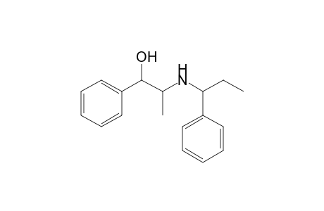 1-Phenyl-2-(1-phenylpropylamino)propan-1-ol