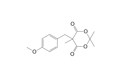 5-[(p-Methoxybenzyl)-2,2,5-trimethyl-1,3-dioxacyclohexane-4,6-dione