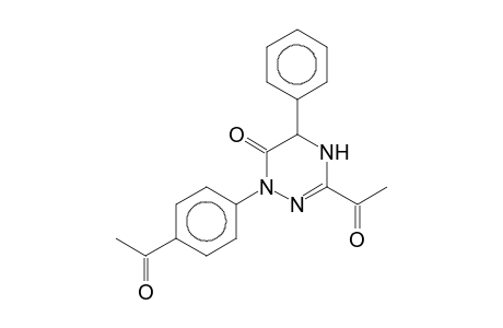 3-Acetyl-1-(4-acetylphenyl)-5-phenyl-4,5-dihydro-1H-[1,2,4]triazin-6-one