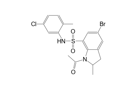 1H-indole-7-sulfonamide, 1-acetyl-5-bromo-N-(5-chloro-2-methylphenyl)-2,3-dihydro-2-methyl-