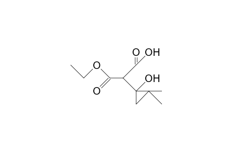 1-(Ethoxycarbonyl, carboxymethyl)-2,2-dimethylcyclopropanol