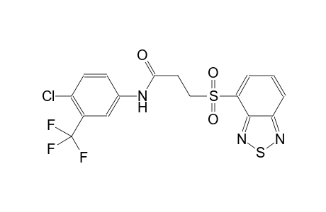 propanamide, 3-(2,1,3-benzothiadiazol-4-ylsulfonyl)-N-[4-chloro-3-(trifluoromethyl)phenyl]-