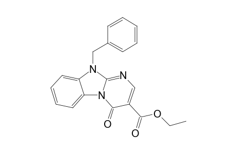 10-benzyl-4-keto-pyrimido[1,2-a]benzimidazole-3-carboxylic acid ethyl ester
