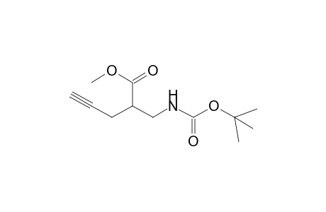 Methyl 2-[(t-butoxycarbonyl)aminomethyl]pent-4-ynoate