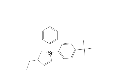 1,1-bis(4-tert-butylphenyl)-4-ethyl-1-silacyclo-2-pentene