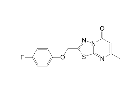 7-methyl-2-(4-fluorophenoxymethyl)-[1,3,4]thiadiazolo[3,2-a]pyrimidin-5-one