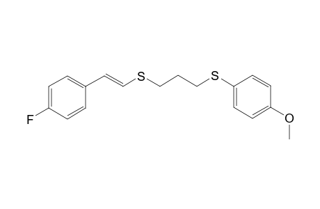 (E)-(4-Fluorostyryl)(3-((4-methoxyphenyl)thio)propyl)sulfane