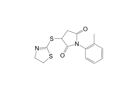 3-(4,5-Dihydro-thiazol-2-ylsulfanyl)-1-O-tolyl-pyrrolidine-2,5-dione