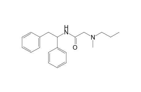 N-(1,2-diphenylethyl)-2-(methylpropylamino)acetamide