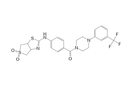 thieno[3,4-d]thiazol-2-amine, 3a,4,6,6a-tetrahydro-N-[4-[[4-[3-(trifluoromethyl)phenyl]-1-piperazinyl]carbonyl]phenyl]-, 5,5-dioxide