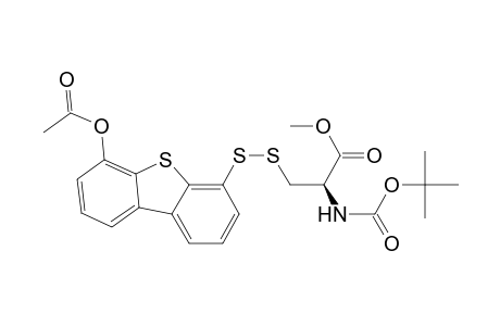 Methyl N-(tert-butoxycarbonyl)-S-[(6-acetoxy-4-dibenzothiopheneyl)thio]-L-cysteinate