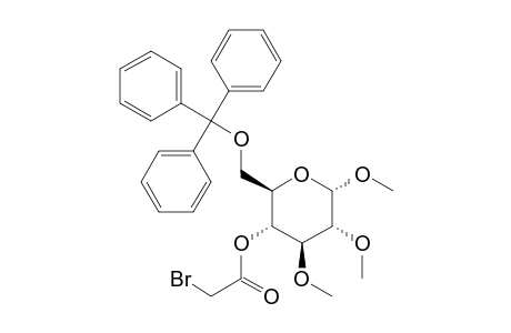 Methyl 4-O-Bromoacetyl-2,3-di-O-methyl-6-O-triphenylmethyl-.alpha.-D-glucopyranoside