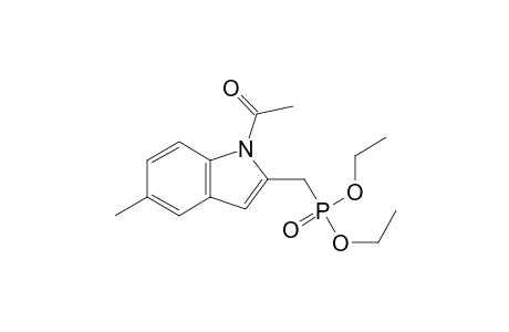 Phosphonic acid, [(1-acetyl-5-methyl-1H-indol-2-yl)methyl]-, diethyl ester