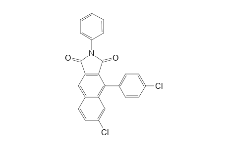6-Chloro-4-(4-chlorophenyl)-2-phenyl-1H-benzo[f]isoindole-1,3(2H)-dione