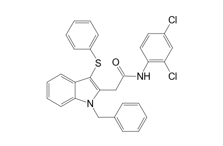 2-(1-benzyl-3-phenylsulfanyl-indol-2-yl)-N-(2,4-dichlorophenyl)acetamide