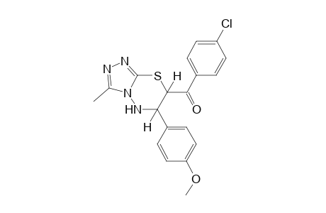 Methanone, (4-chlorophenyl)[6,7-dihydro-6-(4-methoxyphenyl)-3-methyl-5H-[1,2,4]triazolo[3,4-b][1,3,4]thiadiazin-7-yl]-