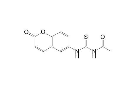 N-acetyl-N'-(2-oxo-2H-chromen-6-yl)thiourea