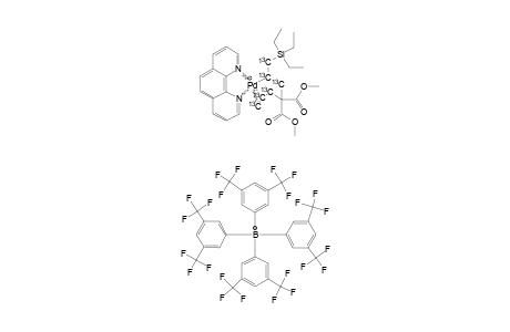 [(PHEN)-PD-[ETA-(1),ETA-(2)-(13)-CH-((13)-CH2SIET3)-(13)CH2C-(CO2ME)2-(13)-CH2-(13)-CH=(13)CH2]]-(+)-[BAR4]-(-)