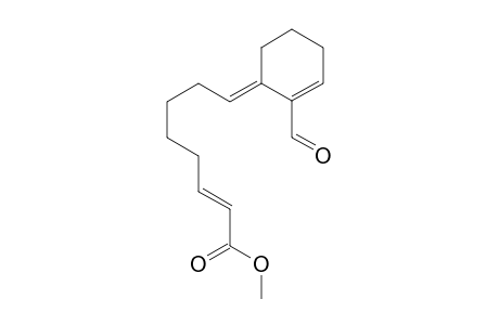 2-Formyl-3-{(E)-1-carbomethoxy-1-octen-4-ylidene}-1-cyclohexene