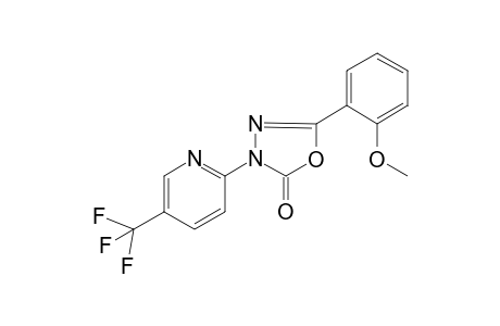 5-(2-Methoxyphenyl)-3-[5-(trifluoromethyl)-2-pyridinyl]-1,3,4-oxadiazol-2(3H)-one